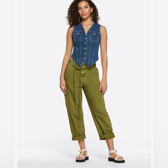 MWT Jessica Simpson Denim Vest - Picture 4 of 5